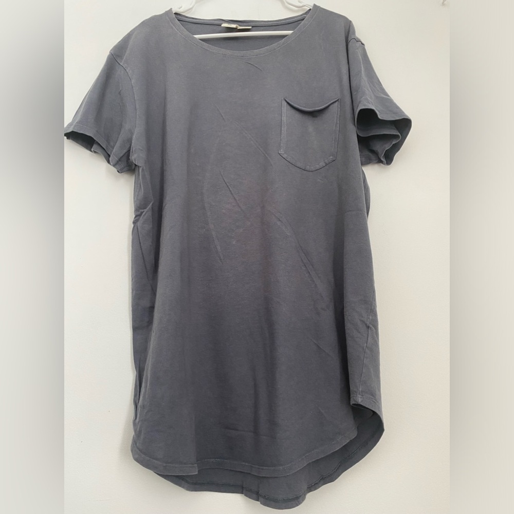 Long Oversized Pocket Tee